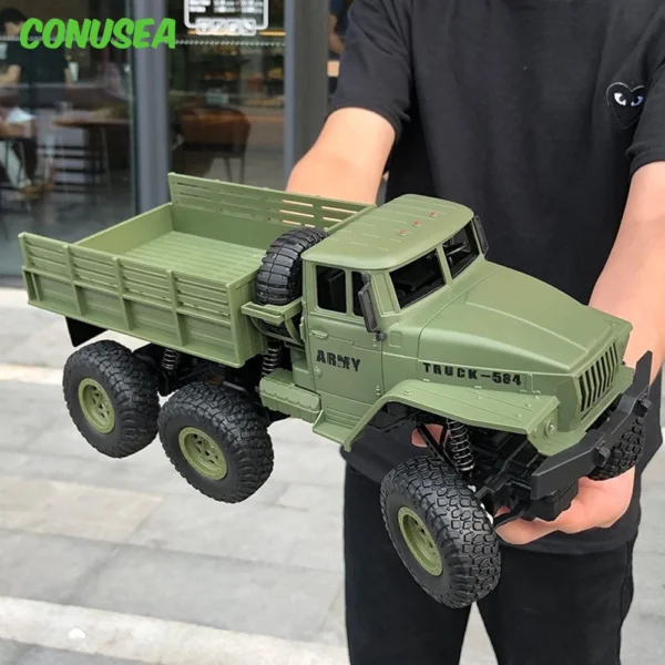 1/18 JJRC Off-Road RC Car: 4x4 2.4G Military Electric Vehicle, 10Km/h Buggy, Remote-Controlled Toy for Boys